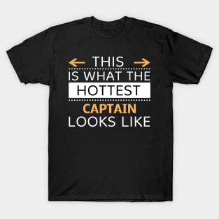 Captain Looks Like Creative Job Typography Design T-Shirt